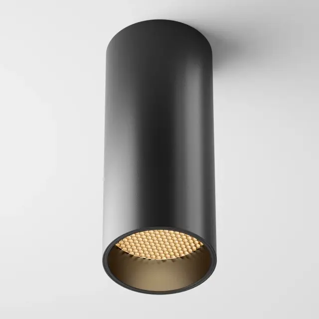 Накладной точечный светильник Maytoni FOCUS LED — черный, ракурс 4