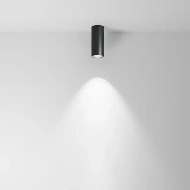 Накладной точечный светильник Maytoni FOCUS LED — черный, ракурс 4