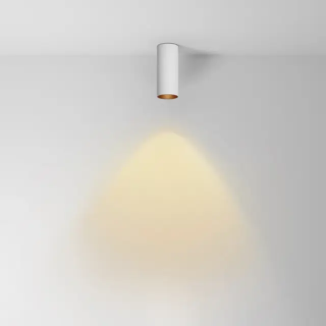 Накладной точечный светильник Maytoni FOCUS LED — белый, ракурс 3