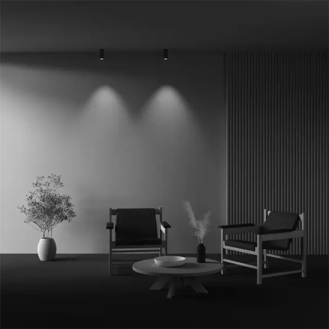 Накладной точечный светильник Maytoni FOCUS LED — латунь, ракурс 5
