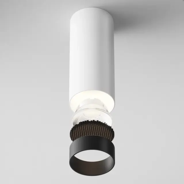 Накладной точечный светильник Maytoni FOCUS LED — белый, ракурс 4