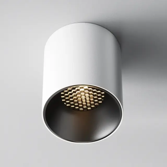 Накладной точечный светильник Maytoni ALFA LED — черный, ракурс 4