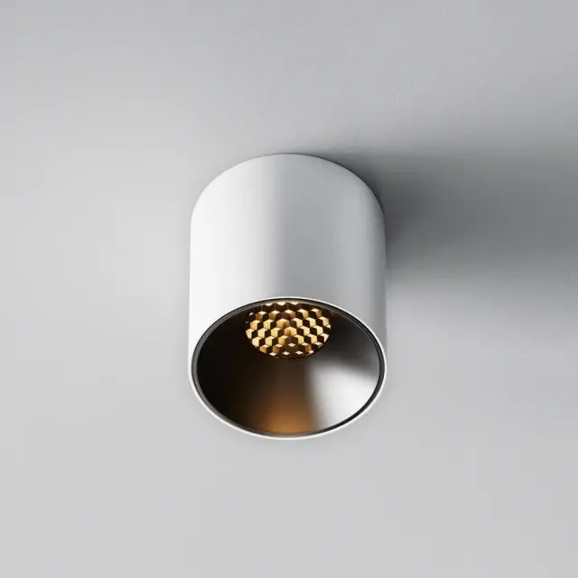 Накладной точечный светильник Maytoni ALFA LED — черный, ракурс 4
