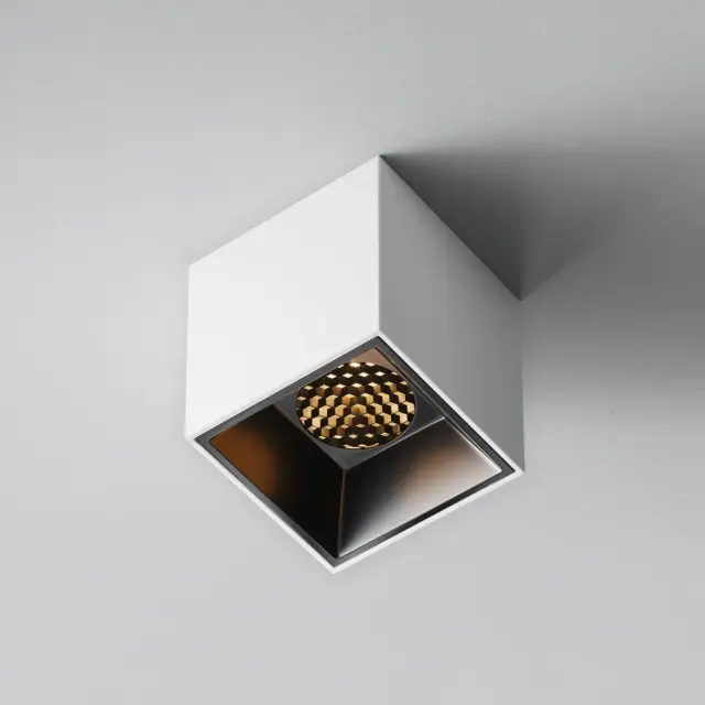 Накладной точечный светильник Maytoni ALFA LED — черный, ракурс 4