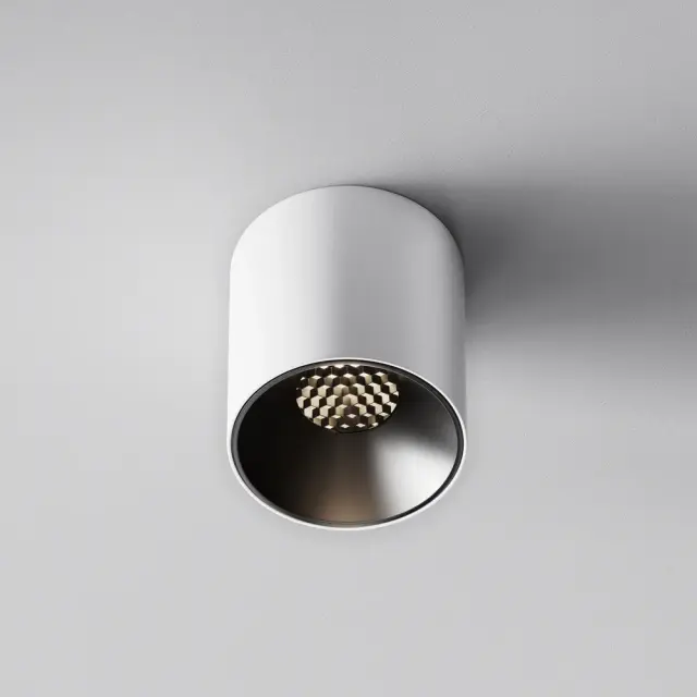 Накладной точечный светильник Maytoni ALFA LED — черный, ракурс 4
