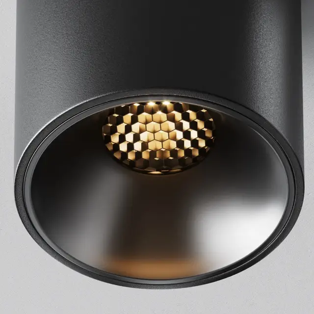 Накладной точечный светильник Maytoni ALFA LED — черный, ракурс 9