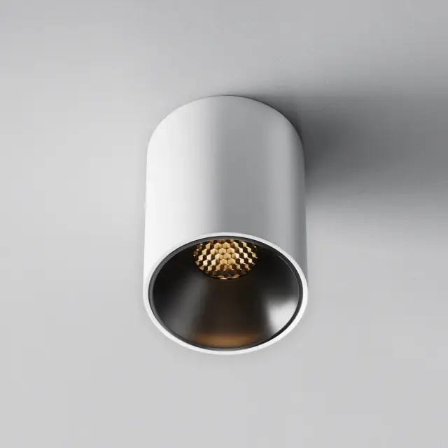 Накладной точечный светильник Maytoni ALFA LED — черный, ракурс 4