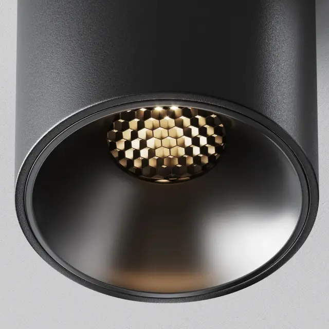 Накладной точечный светильник Maytoni ALFA LED — черный, ракурс 9