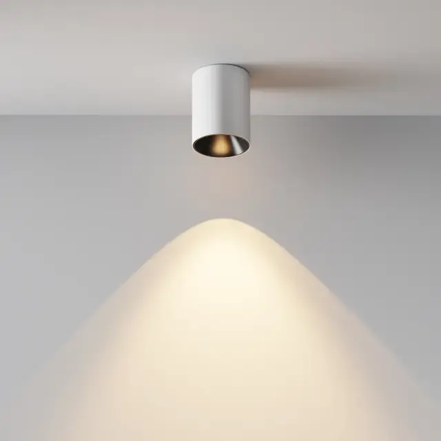 Накладной точечный светильник Maytoni ALFA LED — черный, ракурс 3
