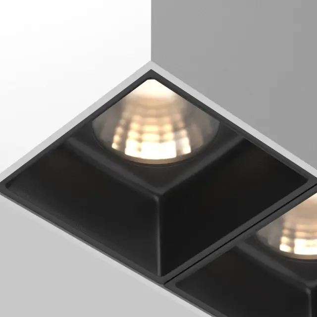 Накладной точечный светильник Maytoni ALFA LED — черный, ракурс 2