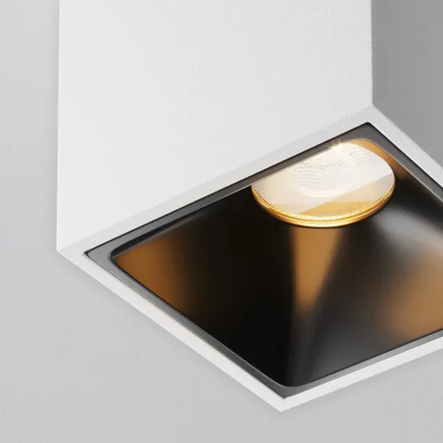 Накладной точечный светильник Maytoni ALFA LED — белый, ракурс 2