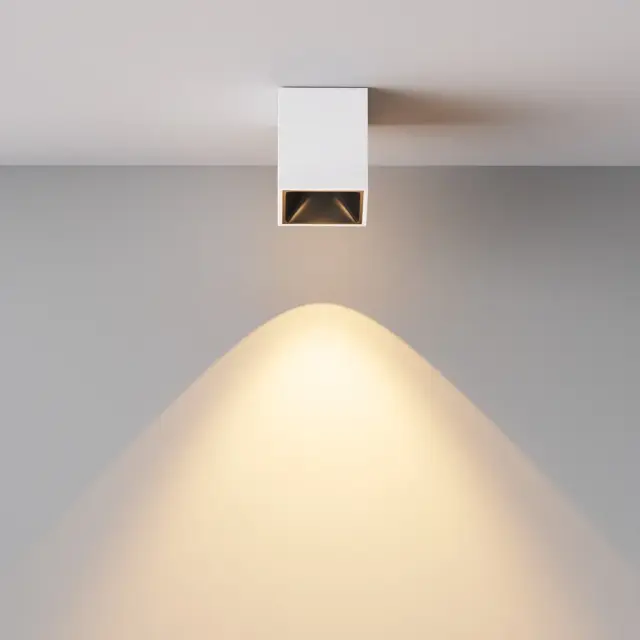 Накладной точечный светильник Maytoni ALFA LED — белый, ракурс 3