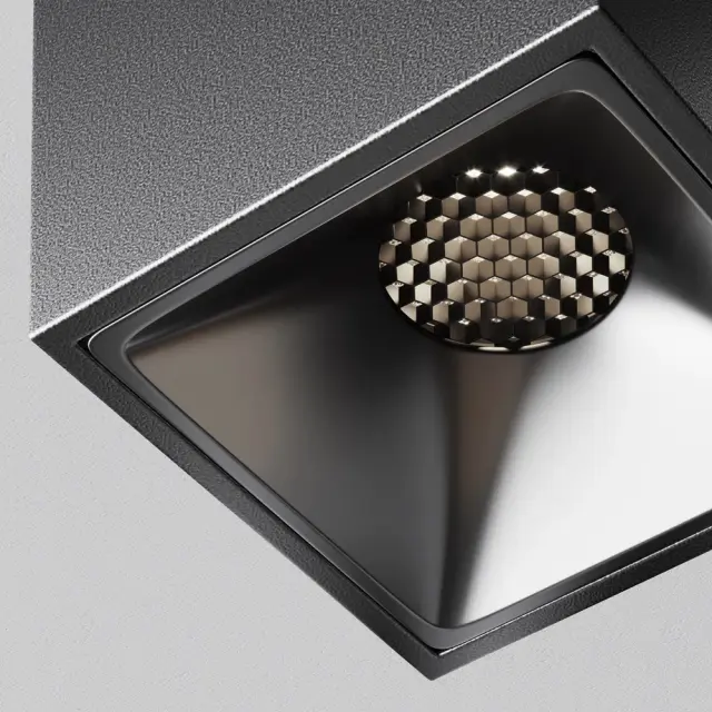 Накладной точечный светильник Maytoni ALFA LED — черный, ракурс 9