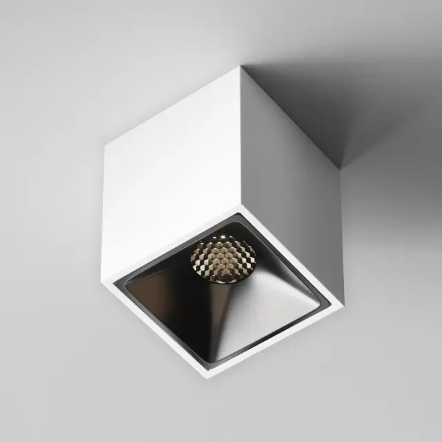 Накладной точечный светильник Maytoni ALFA LED — белый, ракурс 4