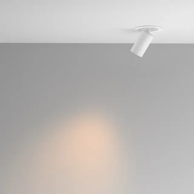 Встраиваемый точечный светильник Maytoni FOCUS LED — белый, ракурс 5
