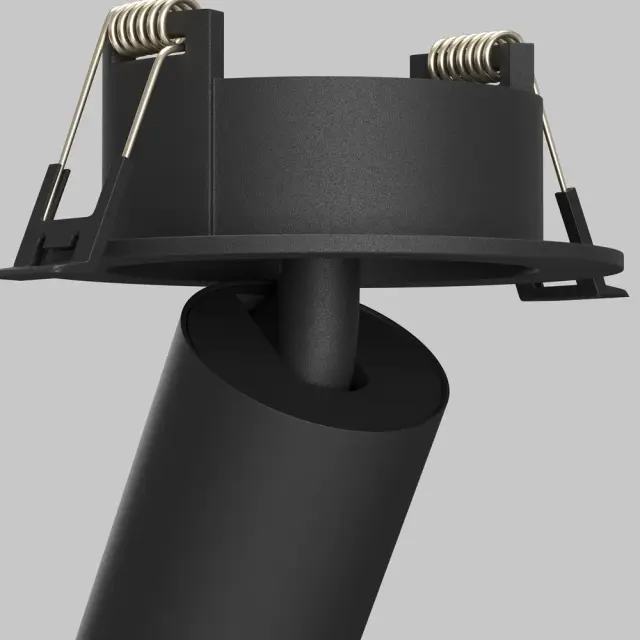 Встраиваемый точечный светильник Maytoni FOCUS LED — черный, ракурс 9