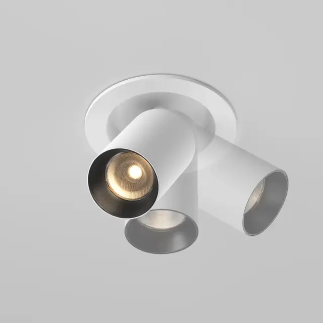 Встраиваемый точечный светильник Maytoni FOCUS LED — белый, ракурс 2