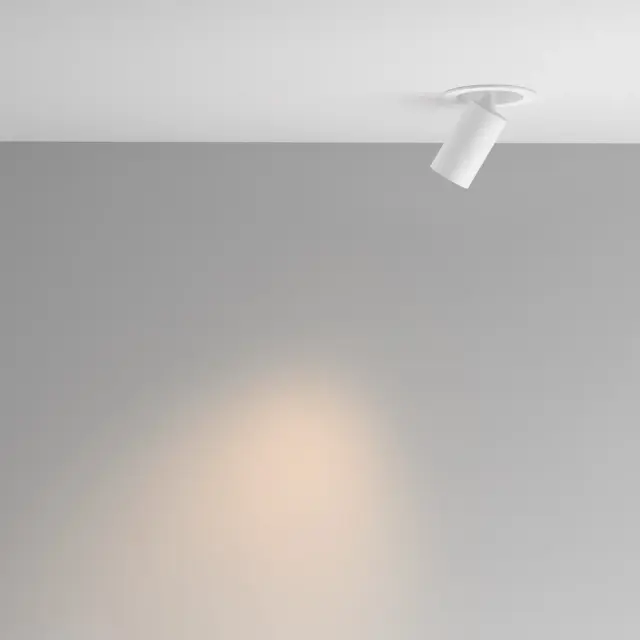 Встраиваемый точечный светильник Maytoni FOCUS LED — белый, ракурс 5