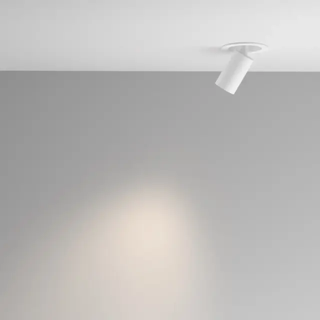 Встраиваемый точечный светильник Maytoni FOCUS LED — белый, ракурс 5