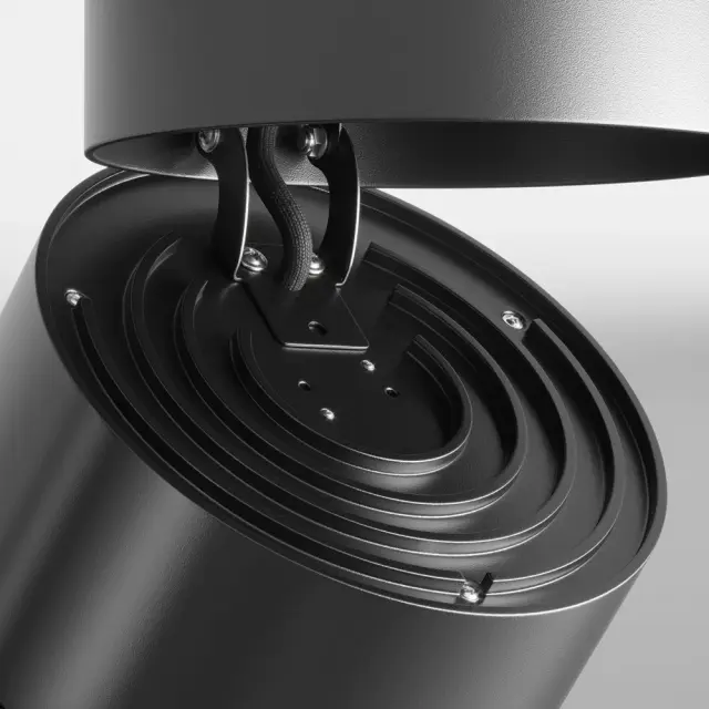 Накладной точечный светильник Maytoni YIN — черный, ракурс 6