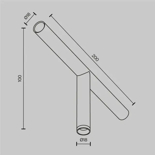 Трековый светильник Maytoni FOCUS LED — модульные, черный, ракурс 7