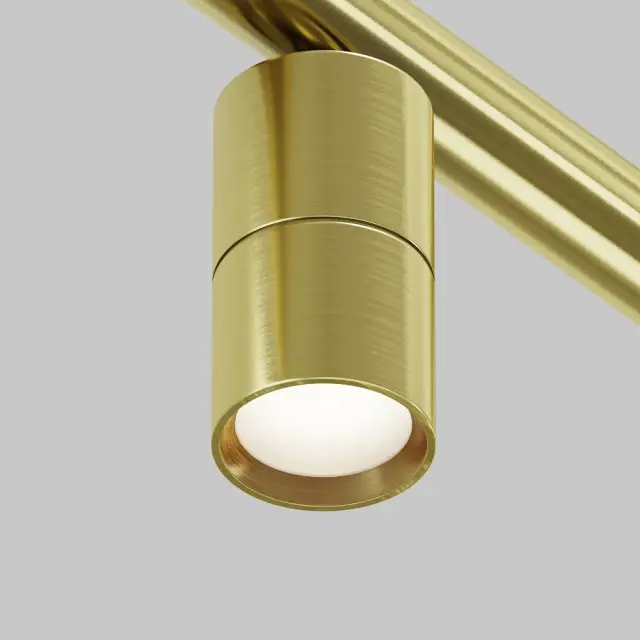 Трековый светильник Maytoni FOCUS LED — модульные, латунь, ракурс 4
