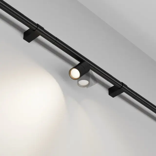 Трековый светильник Maytoni FOCUS LED — модульные, черный, ракурс 3