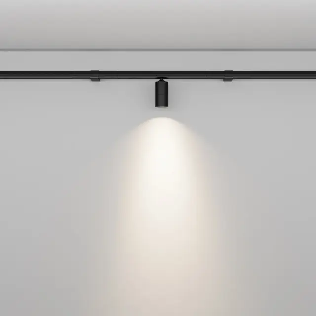 Трековый светильник Maytoni FOCUS LED — модульные, черный, ракурс 6