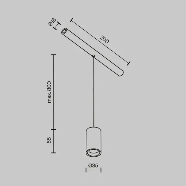 Трековый светильник Maytoni FOCUS LED — модульные, латунь, ракурс 7