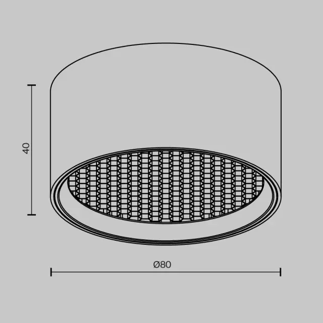 Накладной точечный светильник Maytoni GLARE — черный, ракурс 5