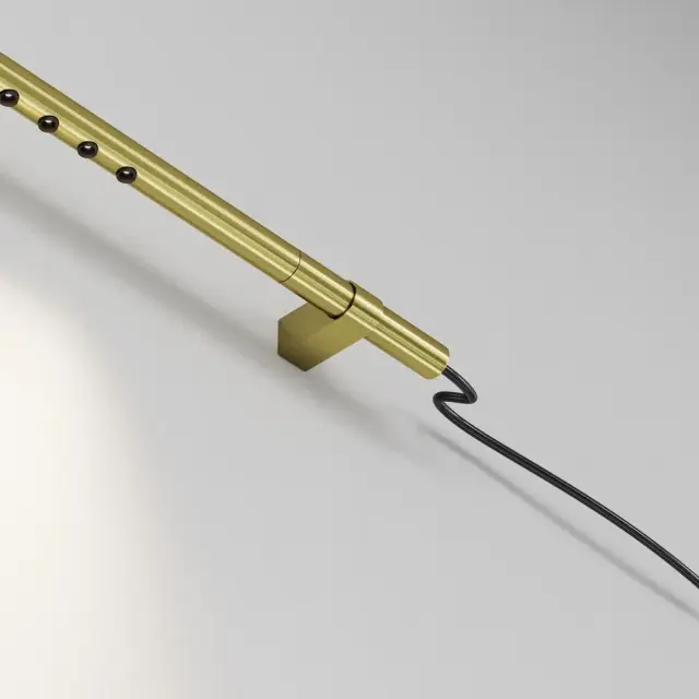 Ввод питания Maytoni ACCESSORIES FOR SYSTEM AXITY — модульные, латунь, ракурс 3