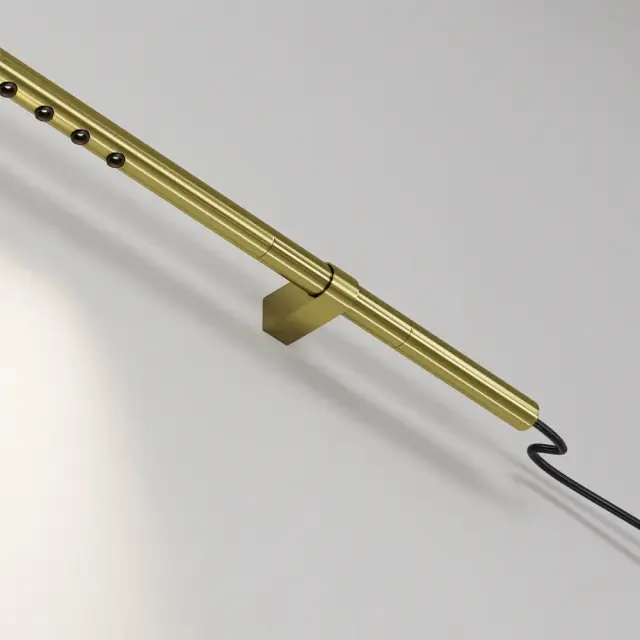 Ввод питания Maytoni ACCESSORIES FOR SYSTEM AXITY — модульные, латунь, ракурс 3