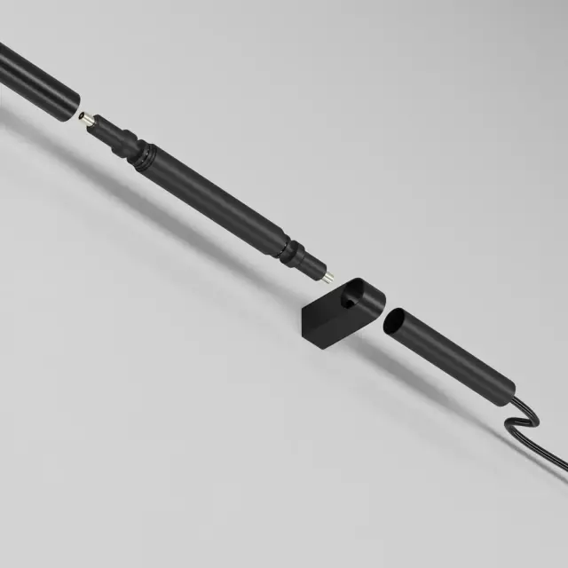 Ввод питания Maytoni ACCESSORIES FOR SYSTEM AXITY — модульные, черный, ракурс 2