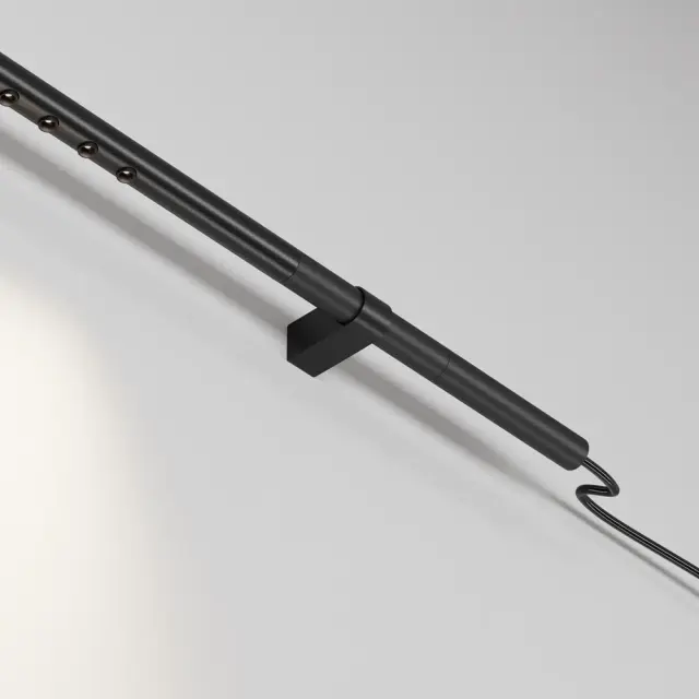Ввод питания Maytoni ACCESSORIES FOR SYSTEM AXITY — модульные, черный, ракурс 3