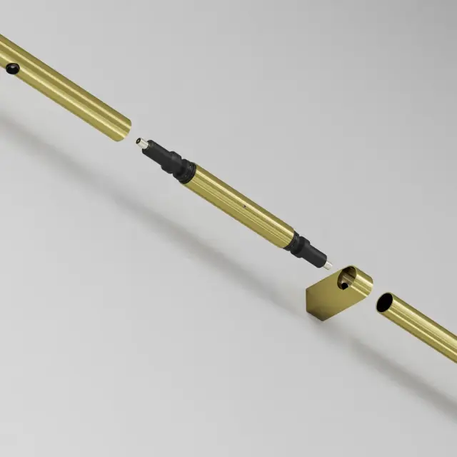 Коннектор Maytoni ACCESSORIES FOR SYSTEM AXITY — модульные, латунь, ракурс 2