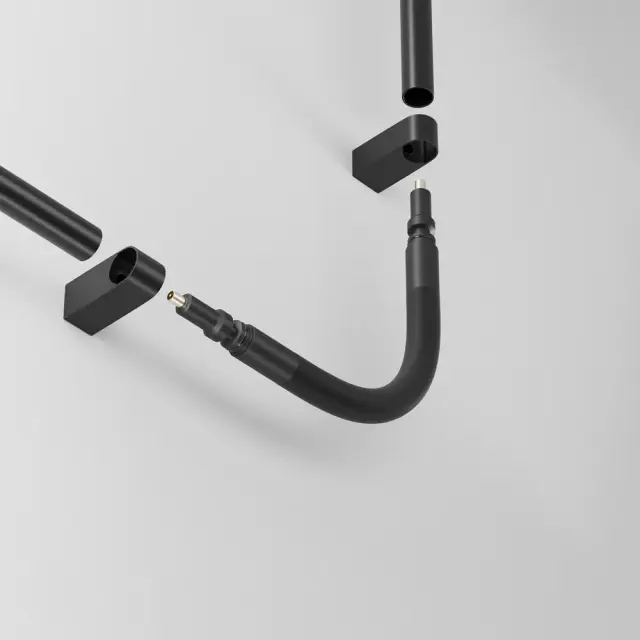 Коннектор Maytoni ACCESSORIES FOR SYSTEM AXITY — модульные, черный, ракурс 2