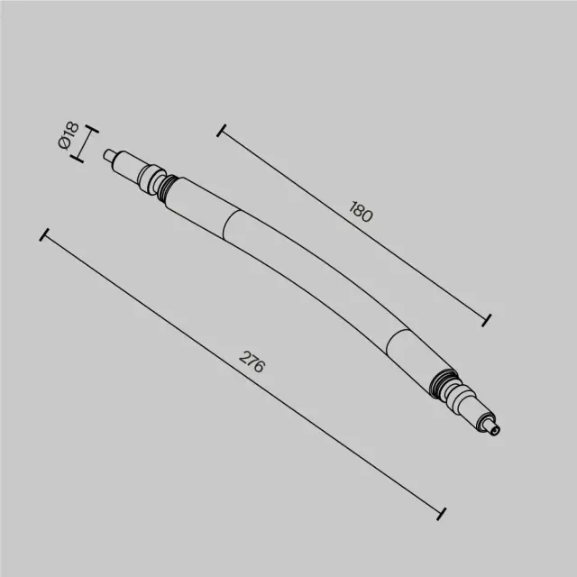 Коннектор Maytoni ACCESSORIES FOR SYSTEM AXITY — модульные, черный, ракурс 5