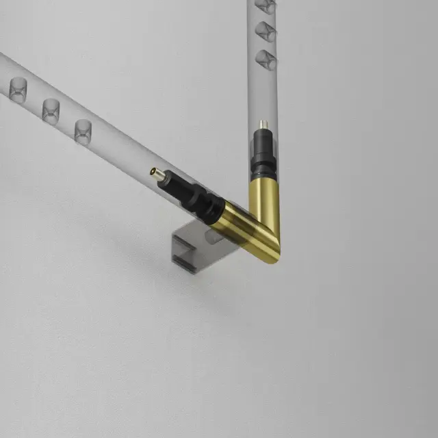 Коннектор Maytoni ACCESSORIES FOR SYSTEM AXITY — модульные, латунь, ракурс 4