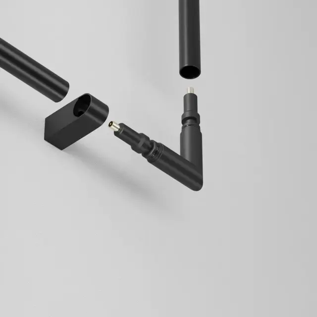 Коннектор Maytoni ACCESSORIES FOR SYSTEM AXITY — модульные, черный, ракурс 2