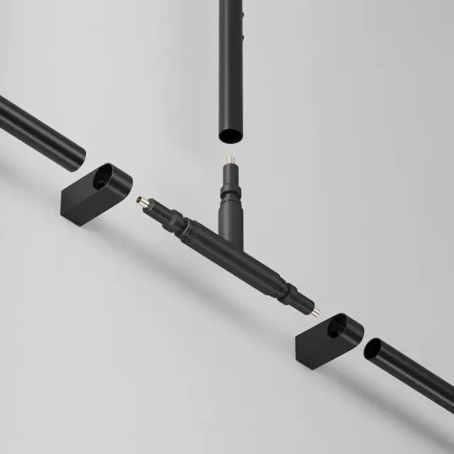 Коннектор Maytoni ACCESSORIES FOR SYSTEM AXITY — модульные, черный, ракурс 2