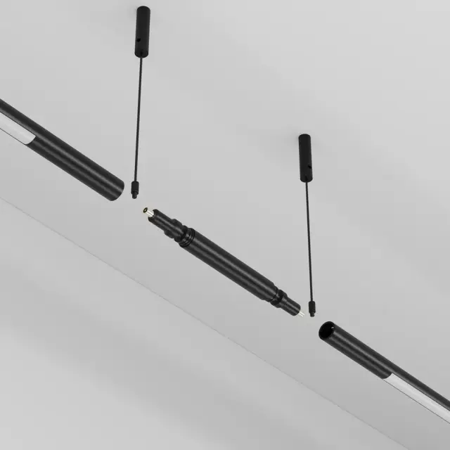Крепёж Maytoni ACCESSORIES FOR SYSTEM AXITY — модульные, черный, ракурс 2