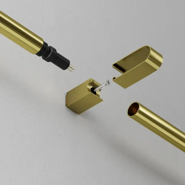 Крепёж Maytoni ACCESSORIES FOR SYSTEM AXITY — модульные, латунь, ракурс 2