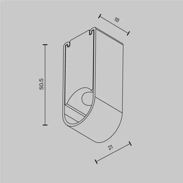 Крепёж Maytoni ACCESSORIES FOR SYSTEM AXITY — модульные, латунь, ракурс 5