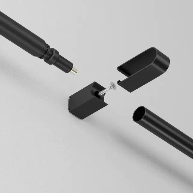 Крепёж Maytoni ACCESSORIES FOR SYSTEM AXITY — модульные, черный, ракурс 2