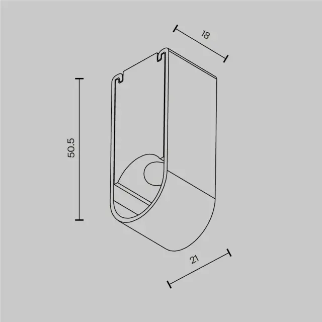 Крепёж Maytoni ACCESSORIES FOR SYSTEM AXITY — модульные, черный, ракурс 5
