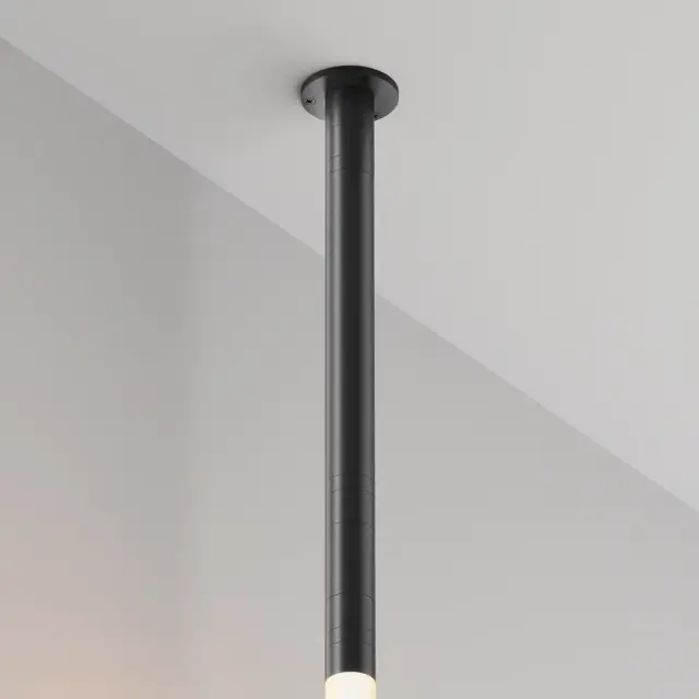 Ввод питания Maytoni ACCESSORIES FOR SYSTEM SHELF — модульные, черный, ракурс 3
