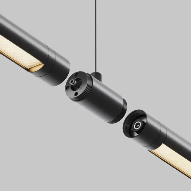 Коннектор Maytoni ACCESSORIES FOR SYSTEM SHELF — модульные, черный, ракурс 2