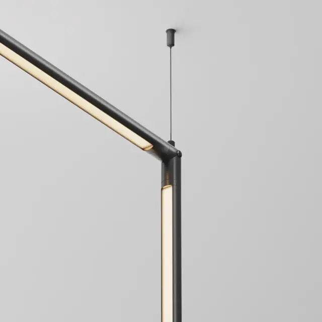 Коннектор Maytoni ACCESSORIES FOR SYSTEM SHELF — модульные, черный, ракурс 2