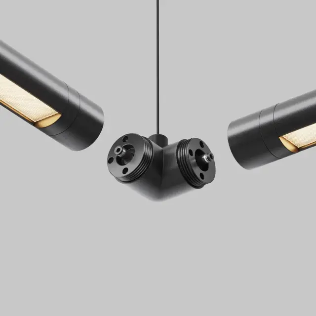 Коннектор Maytoni ACCESSORIES FOR SYSTEM SHELF — модульные, черный, ракурс 3