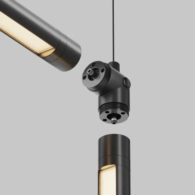 Коннектор Maytoni ACCESSORIES FOR SYSTEM SHELF — модульные, черный, ракурс 5